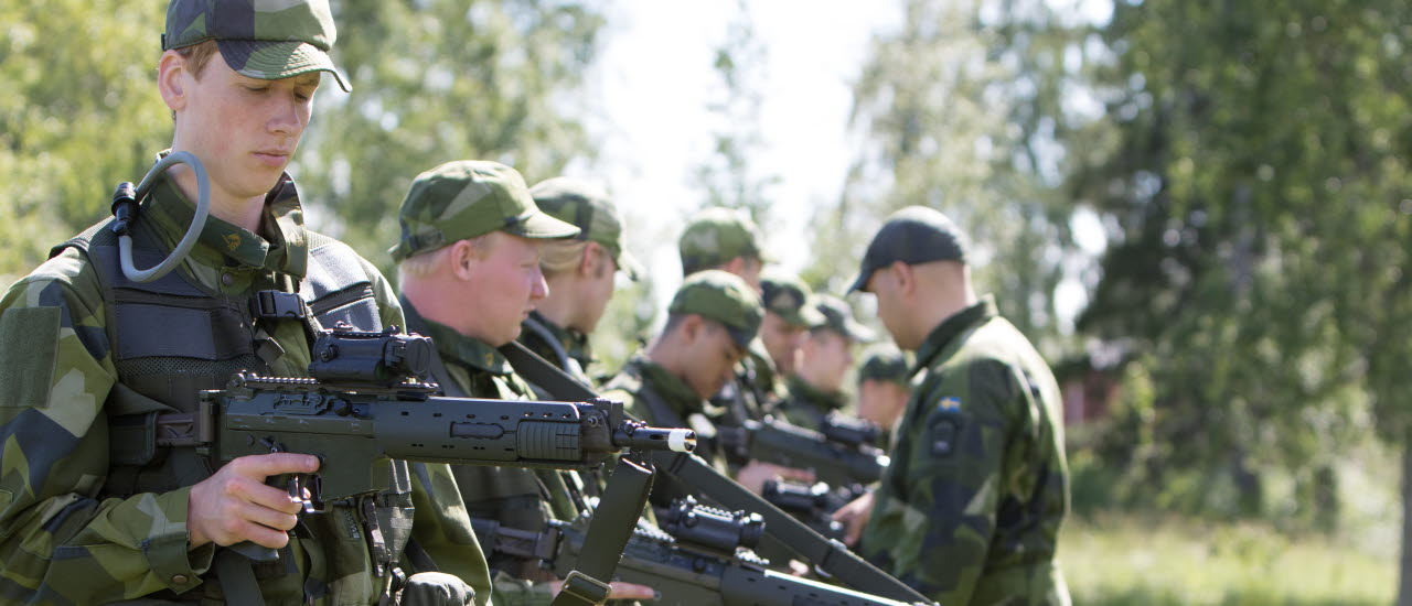 Drill. Under dagen övas flera moment.