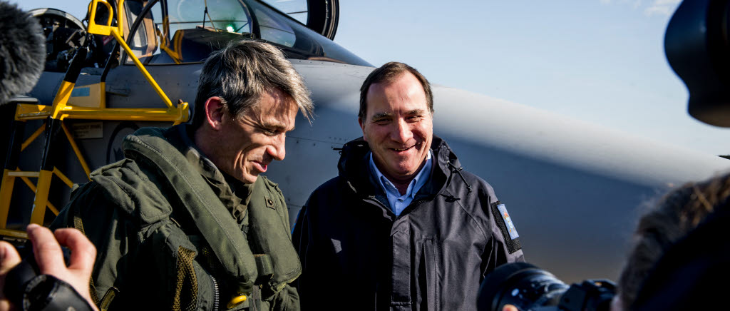 Statsminister Stefan Löfven och försvarsminister Peter Hultqvist besökte Gotland.