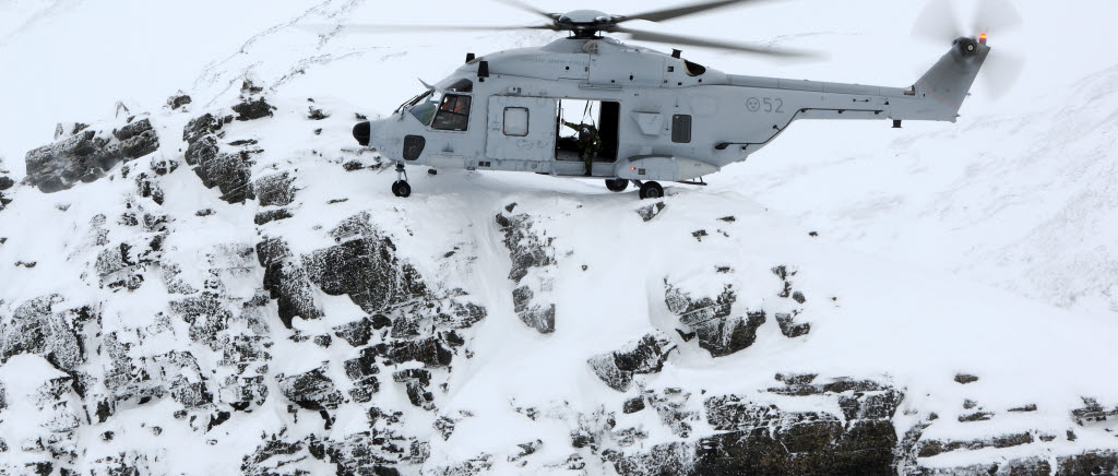 Helikopter 14 på fjäll.