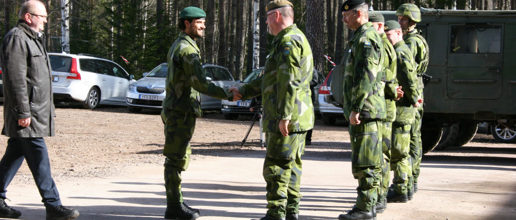 Vilja och engagemang i fokus när prins Carl Philip besöker hemvärnet
