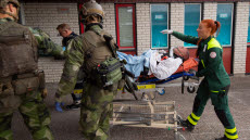 Försvarsmakten övar avancerad sjukvård inom ramen för Totalförsvaret tillsammans med Polisen och civil sjukvård under övning METEOR 22.