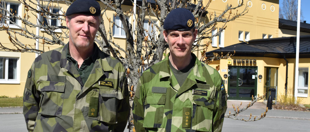 Planeringschef mj Tomas Wikström och chefen för SWEDEC öv Fredrik Zetterberg.