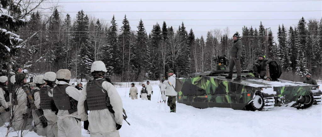 Soldater i snö