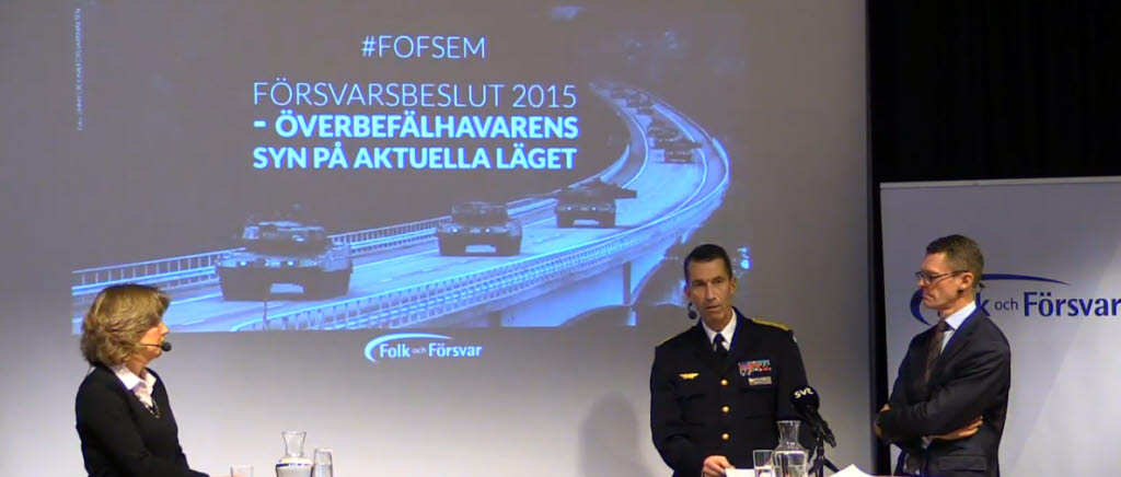 ÖB och GD på Folk och Försvars seminarie