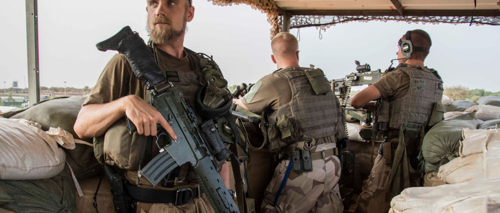 Svenska styrkan i Mali på Camp Nobel