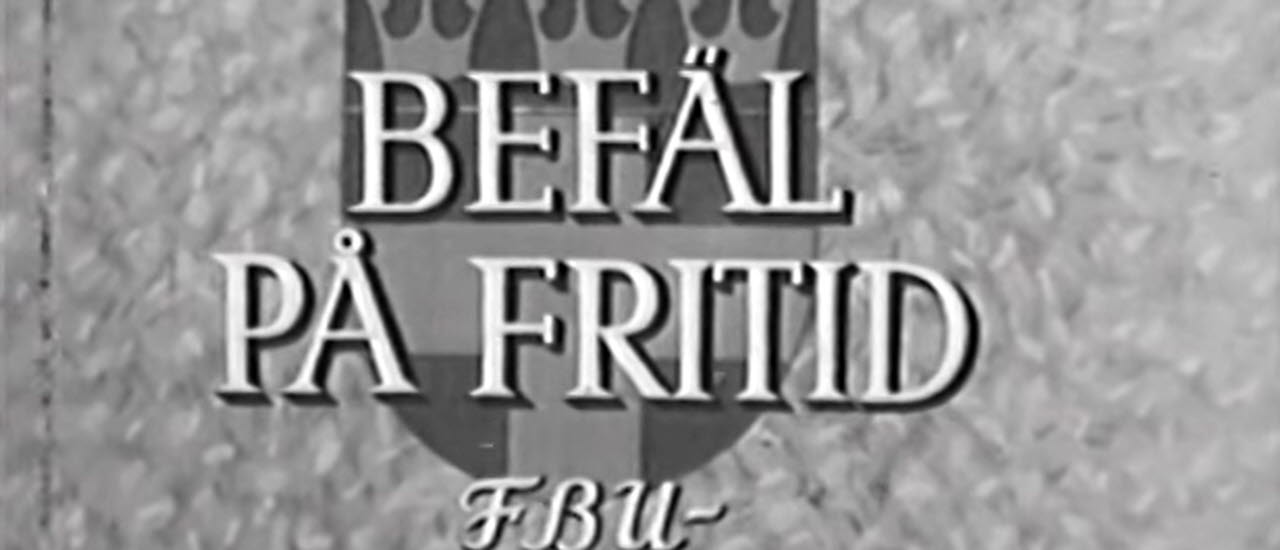 Ur informationsfilmen Befäl på fritid (1947). Bilden är en del av forsvarsmakten.se/varhistoria.
