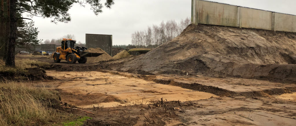Saneringsarbete av skjutbana vid Norra Åsum