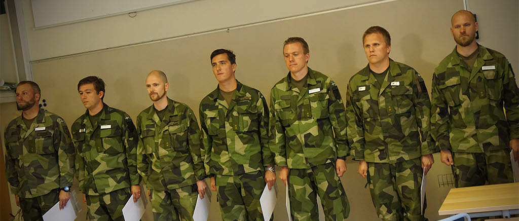 Avslutningsceremoni kompanichefskursen 2017 MSS