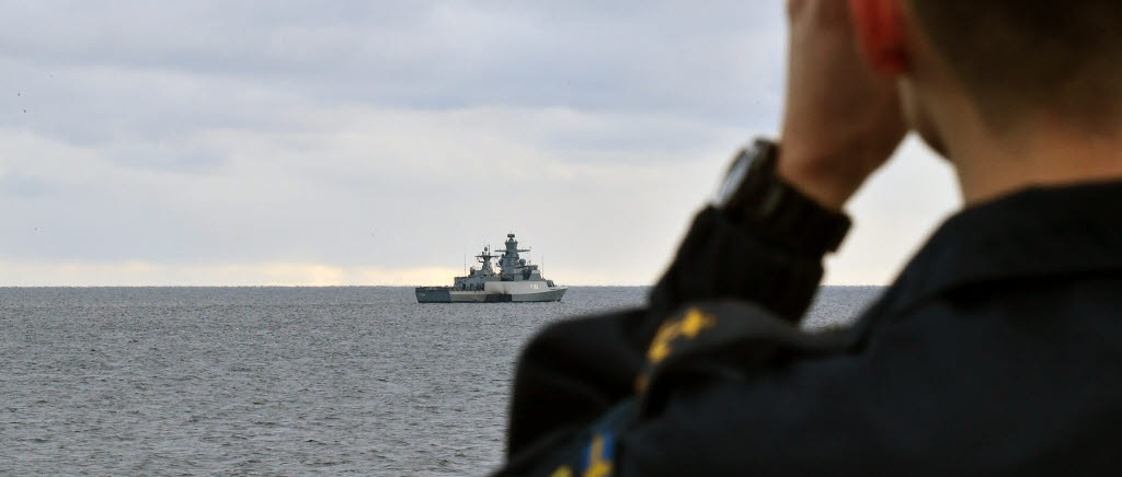 Samövning mellan svenska och tyska korvetter i november 2020. Tyskland är en viktig samarbetspartner för svenska marinen.