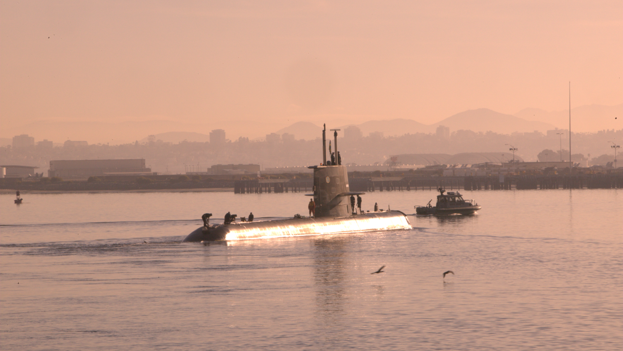 Svensk ubåtsövning i San Diego.