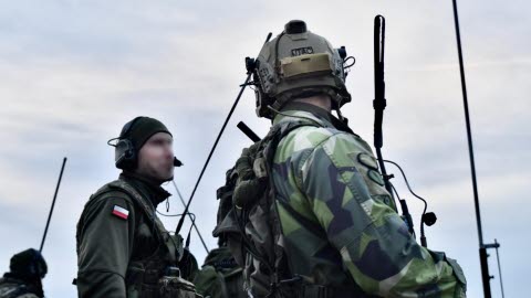 Swedish and Polish fire chiefs during Neptune Strike 23