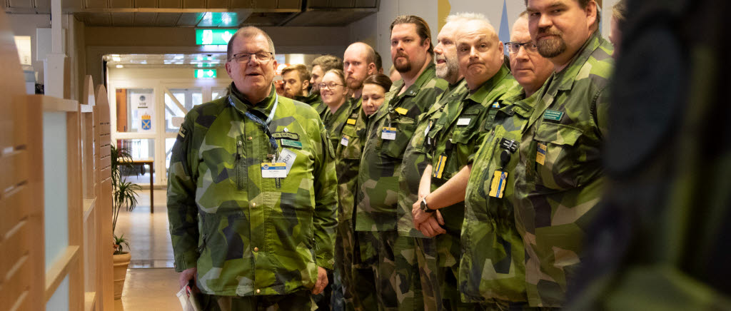 Ray Lindahl, Ledningsregementet, har gjort sin sista övning. 
