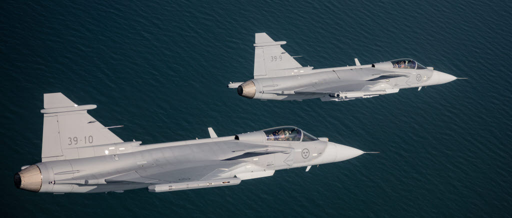 Flygvapnets Jas 39 E Gripen kommer fortsatt vara grå, dock ej i kamouflagemönster. 