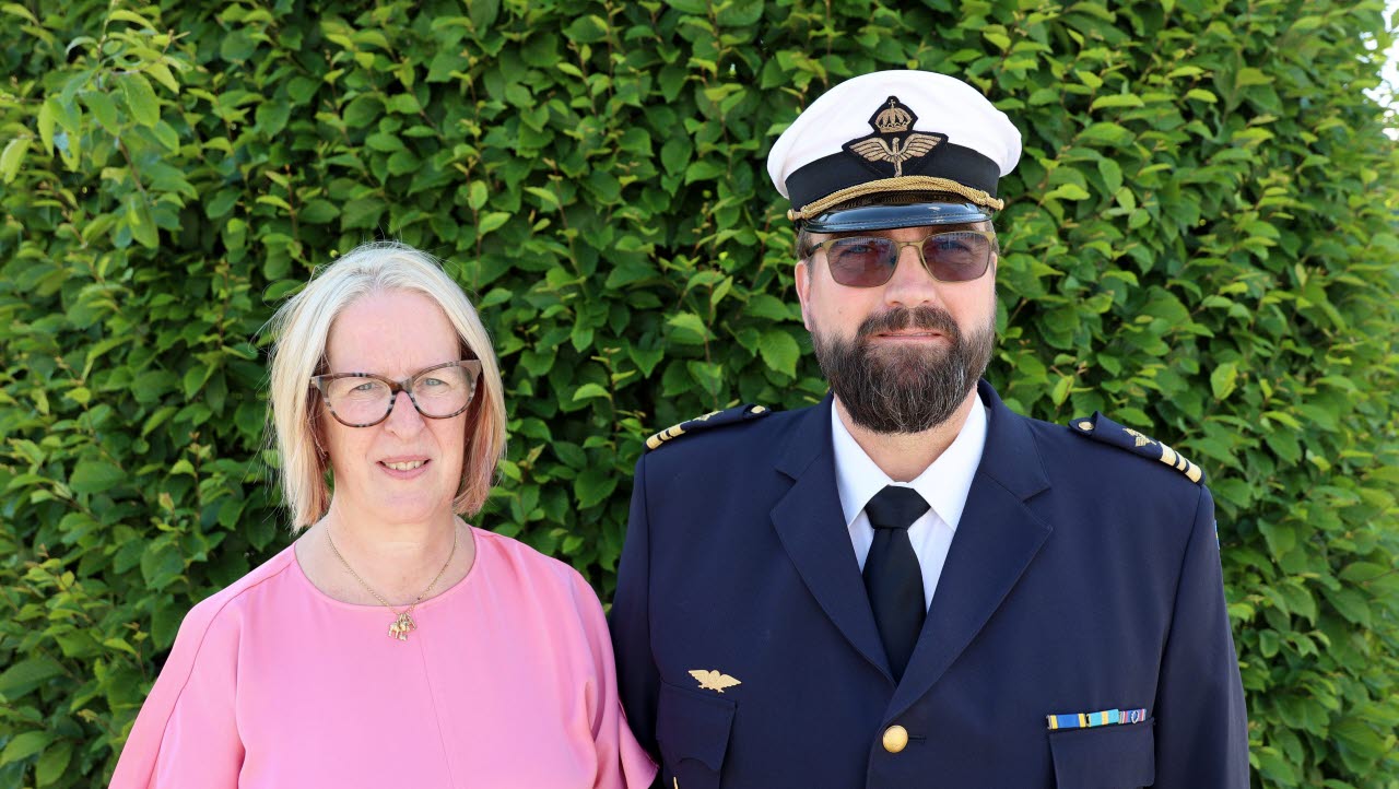 Kurscheferna Ingrid Pettersson Koivumaa och Johan Danko, ansvariga för Försvarsintendentprogrammet på Militärhögskolan Karlberg.