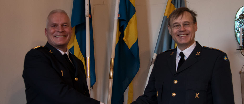 Överstelöjtnant Håkan Sigurdsson och överstelöjtnant Per Magnus Nilsson.