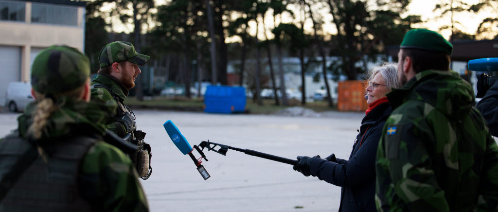 Pressträff under förstärkning Gotland. 