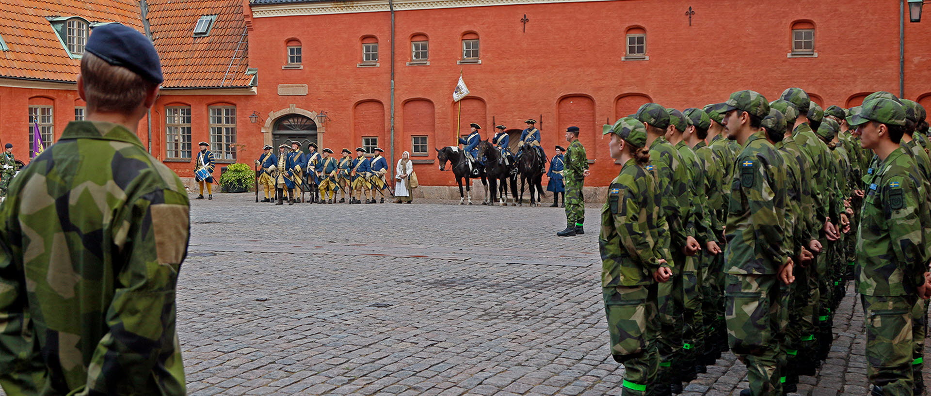 Baskerceremoni på Halmstads slott