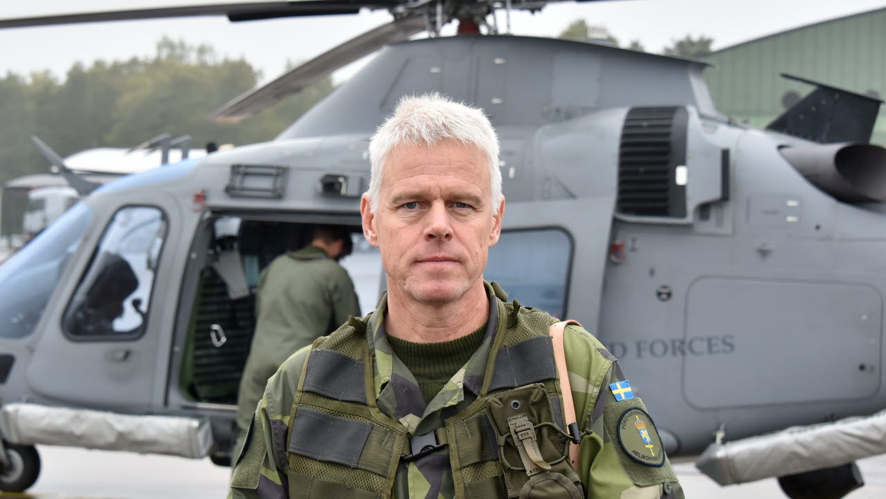 Fredrik Tham är ställföreträdande divisionschef på Helikopterflottiljen. 