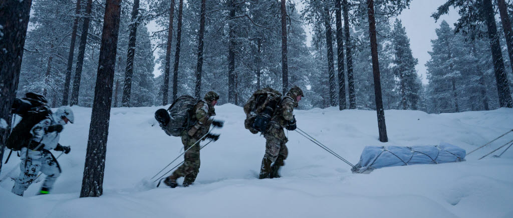 Natosoldater vinterutbildning