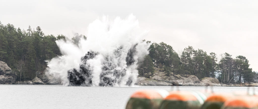 Minsprängning under hösten 2018