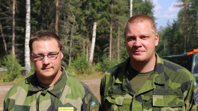 Militärregion Mitt samordnar det militära stödet till räddningsinsatsen i Västmanland under skogsbranden. Hemvärnssoldater.