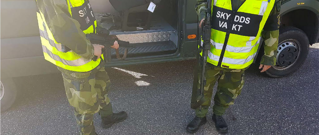 Skyddsvakter ur Hemvärnet