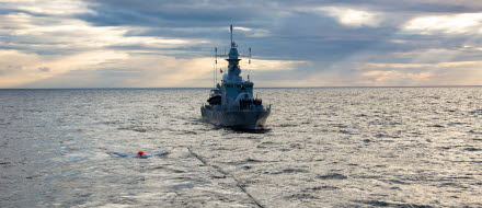 HMS Stockholm var första kunden.