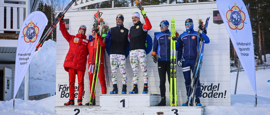 På herrsidan stod Frankrikes lag 1 som segrare genom Jules Chappaz och Richard Jouve. Silvret gick till Avelino Naepflin och Beda Klee från Schweiz lag 1. På tredje plats slutade lag 1 från Finland. Den blå-vita flaggan representerades av Remi Lindholm och Ristomatti Hakola.