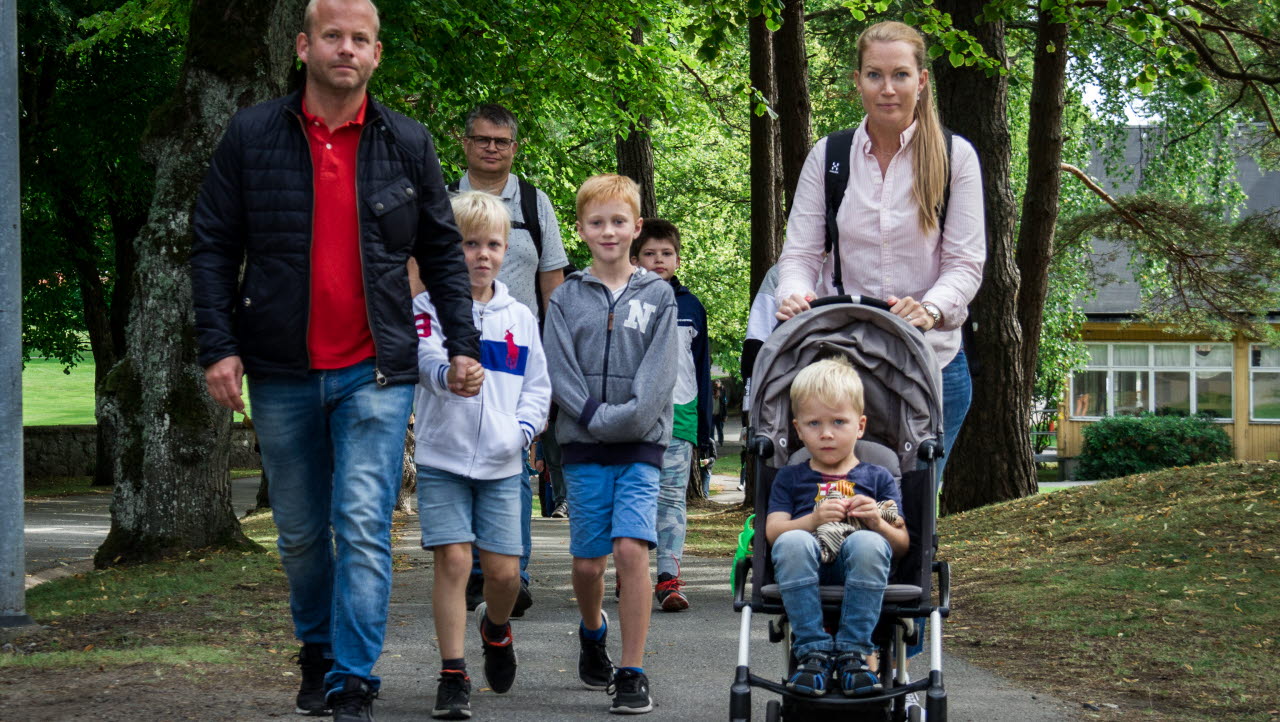 Familjen Dahl gjorde sitt första besök på Marinens dag. – Vi är jättenöjda och kommer absolut tillbaka nästa år, sa mamma Jennie.