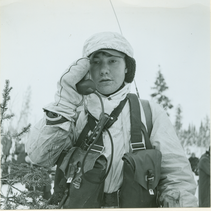 Samyandslvning i Vittango, mars 1966. Bilden är en del av forsvarsmakten.se/varhistoria. 