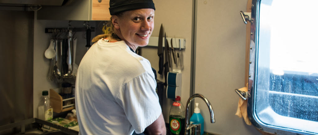 Hemvärnet kock Cecilia Sjöholm Marin femkamp Marinbasen HMS Hercules