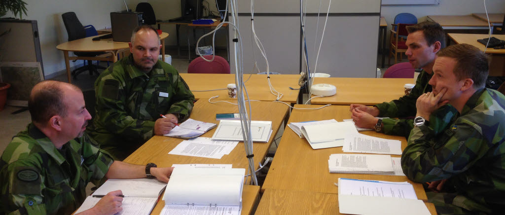 Polisen utbildar representanter från Försvarsmakten i terrorismbekämpning utifrån gällande lagar.