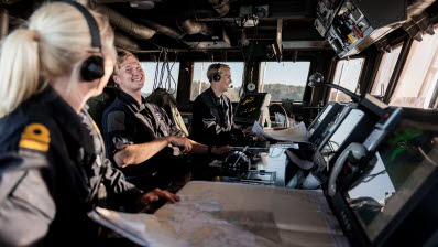 Besättning på 4. sjöstridsflottiljens HMS Ven.