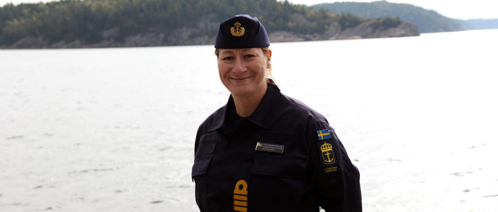 Ewa Skoog Haslum, chef för Fjärde sjöstridsflottiljen.