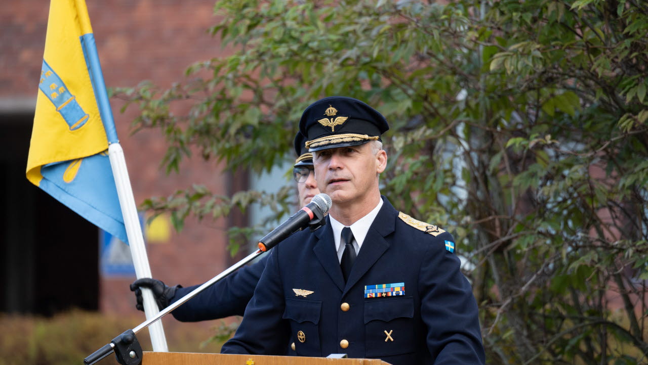 Ceremoni för METOCC vid överföring till Flygvapnet och F 16.