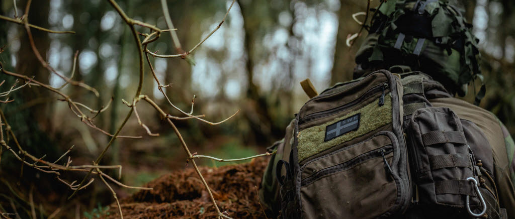 Soldat i skog