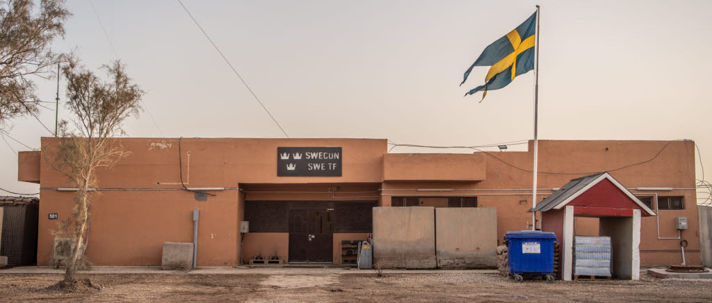 Den svenska campen i Irak.