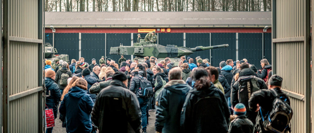Anhörigdag på P 7:s stridsvagnskompani.