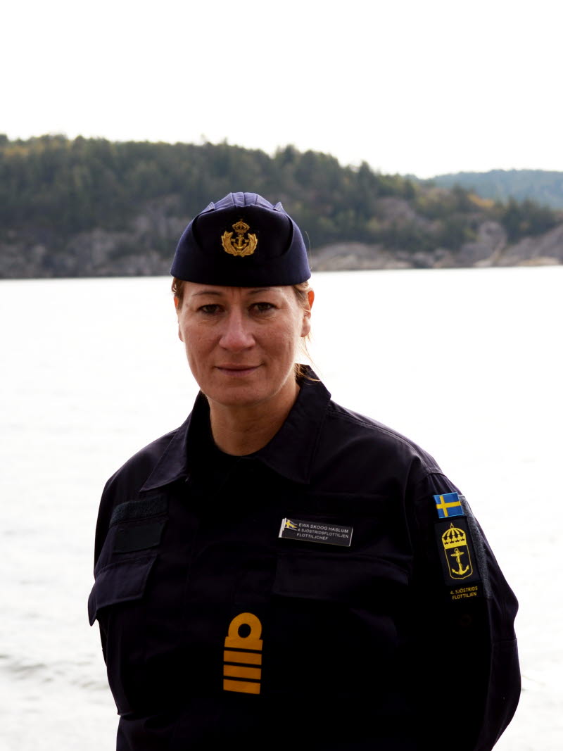 Ewa Skoog Haslum, chef för Fjärde sjöstridsflottiljen.