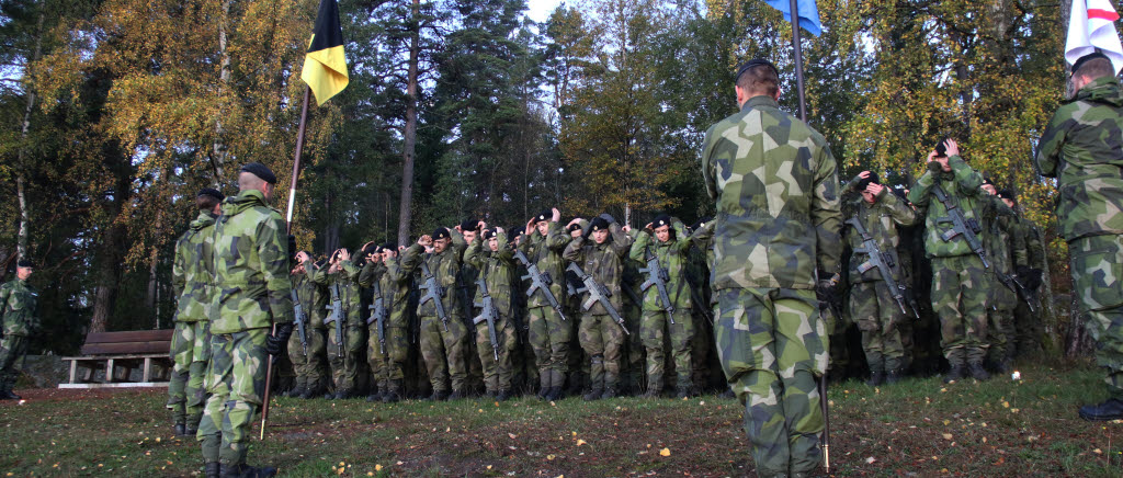 Rekryterna sätter på sig sina baskrar efter genomförd Aldrig ge upp.