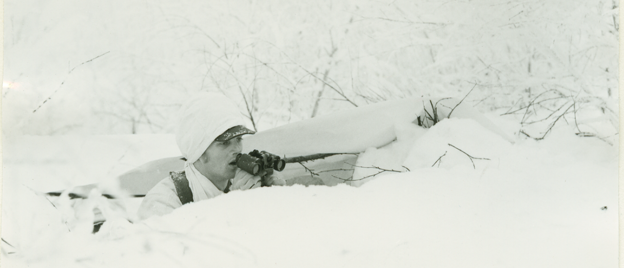 Kiruna, januari 1969. Slaget mot vintern. Bilden är en del av forsvarsmakten.se/varhistoria.