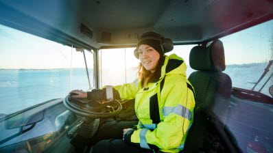 Amanda Nordmark, deltidsanställd skyttesoldat/flygplatsbrandman, I 19, Boden/Kiruna Airport 