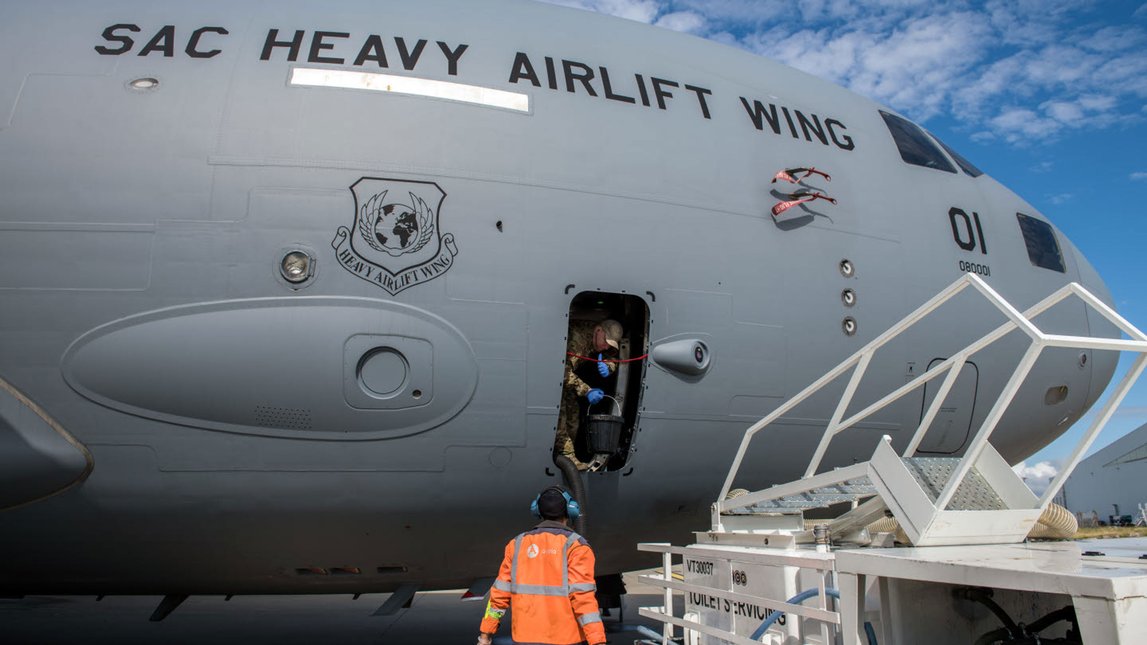 Boeing C-17 Globemaster III långdistansfraktflygplan.