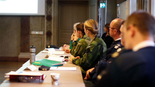 Managementenheten på Militärhögskolan Karlberg utbildar yrkesvägledare september 2012.