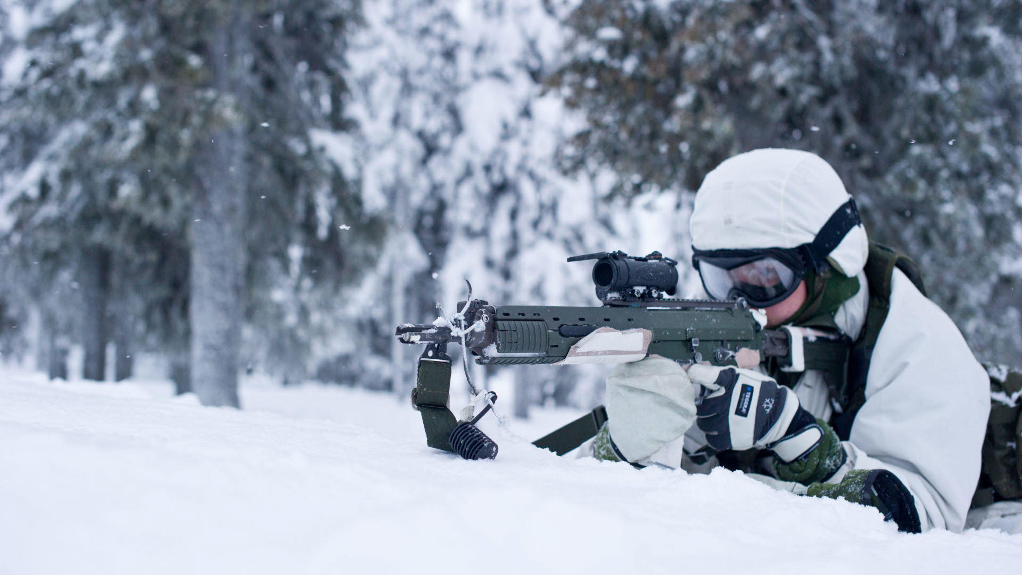 Övningar och uppgifter i subarktisk miljö.
