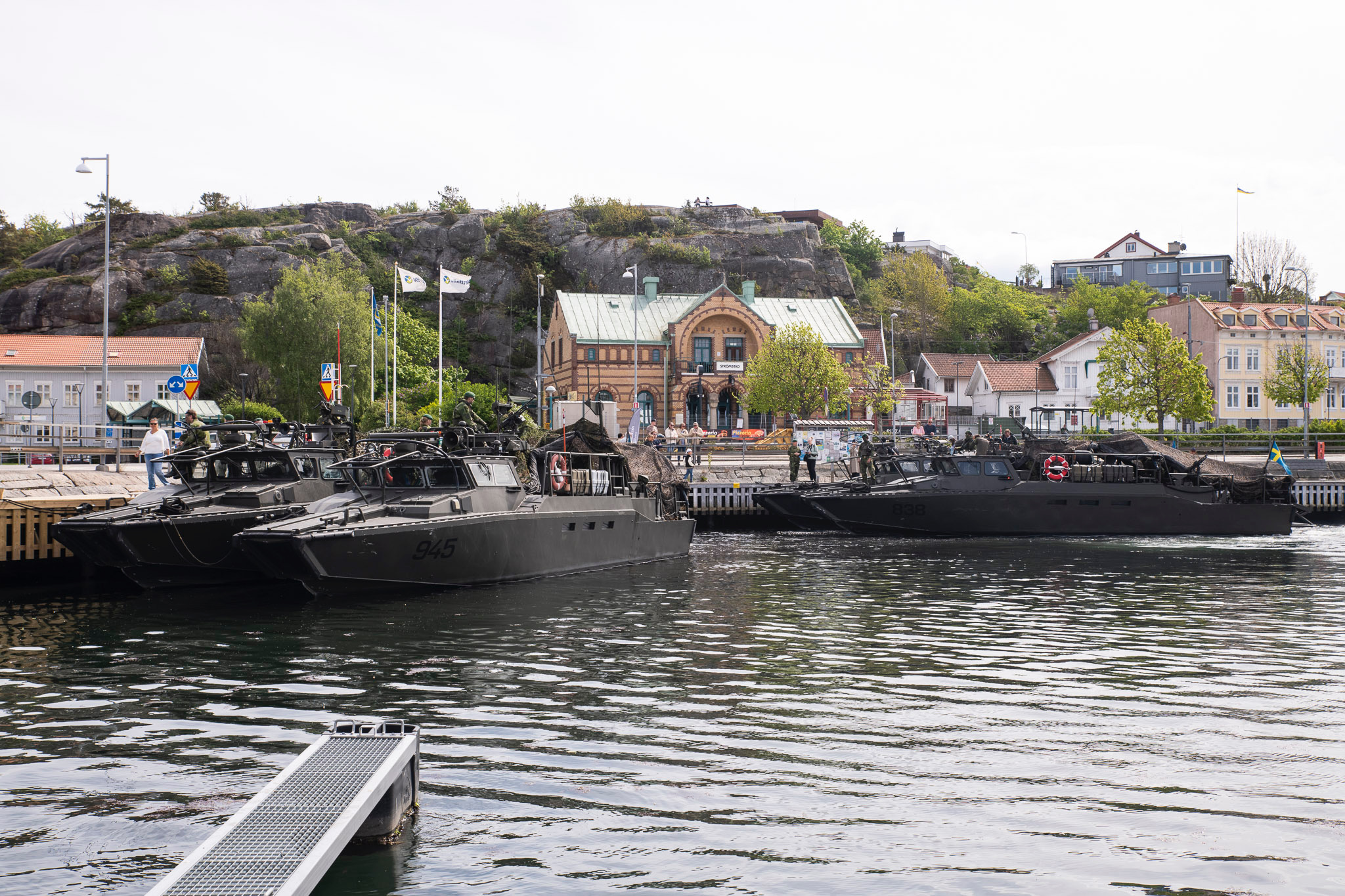 Med stridsbåtar och lätta trossbåtar hölls Open ship i Lysekil, Grebbestad och Strömstad. Foto: Axel Edlund/Försvarsmakten