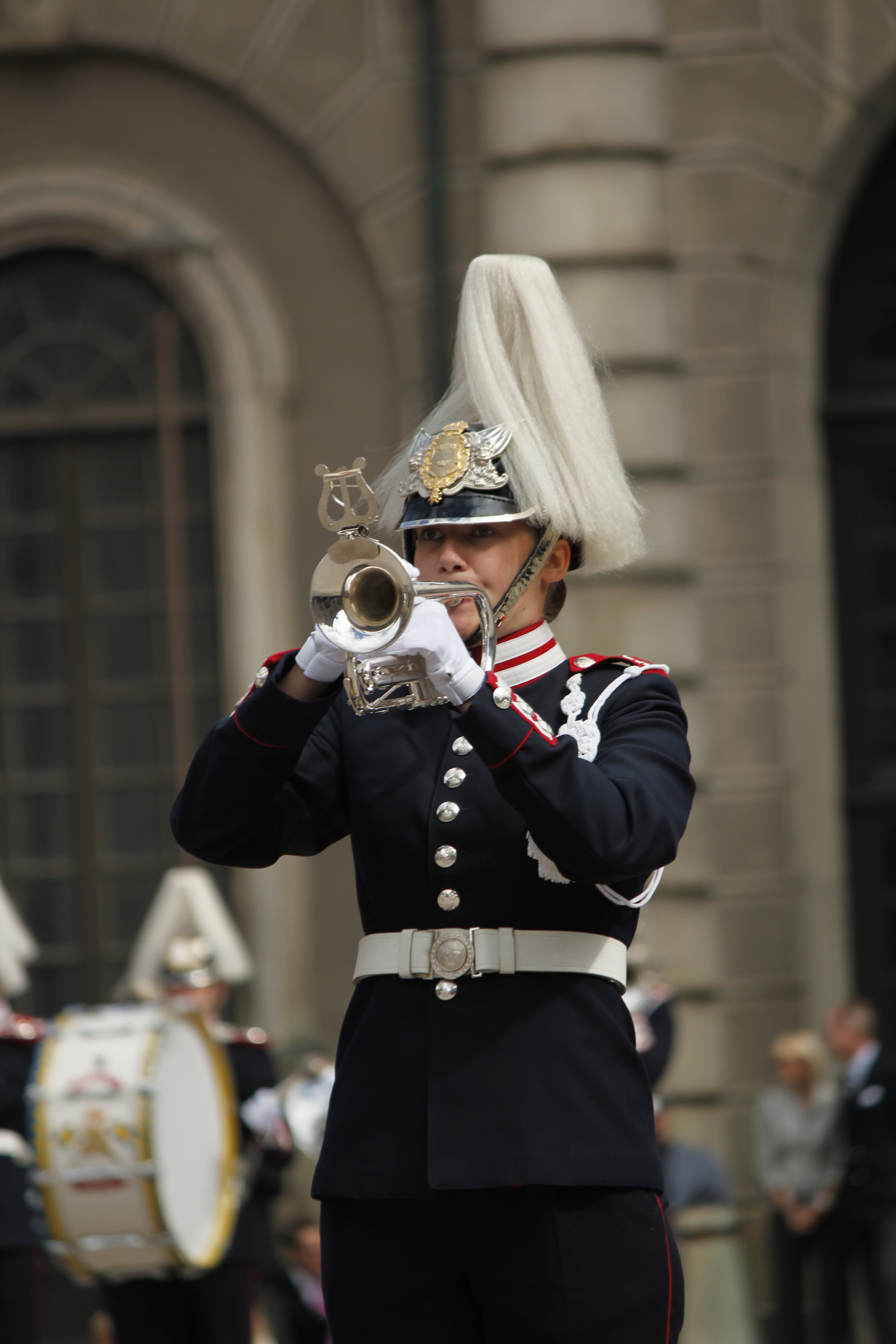 Musiker ur Arméns musikkår.