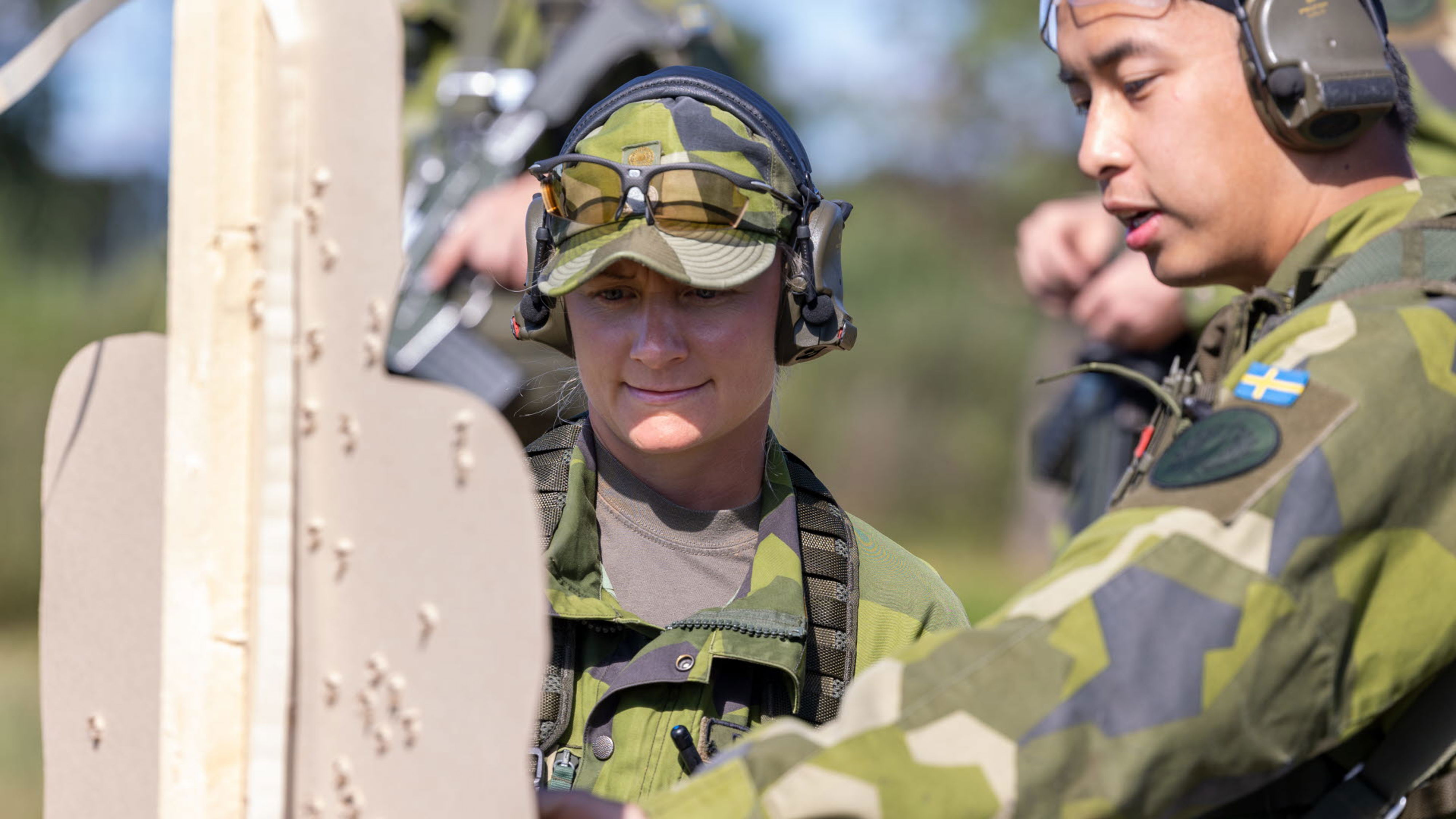 Fysiskt stridsvärde höjs på skjutbana.
