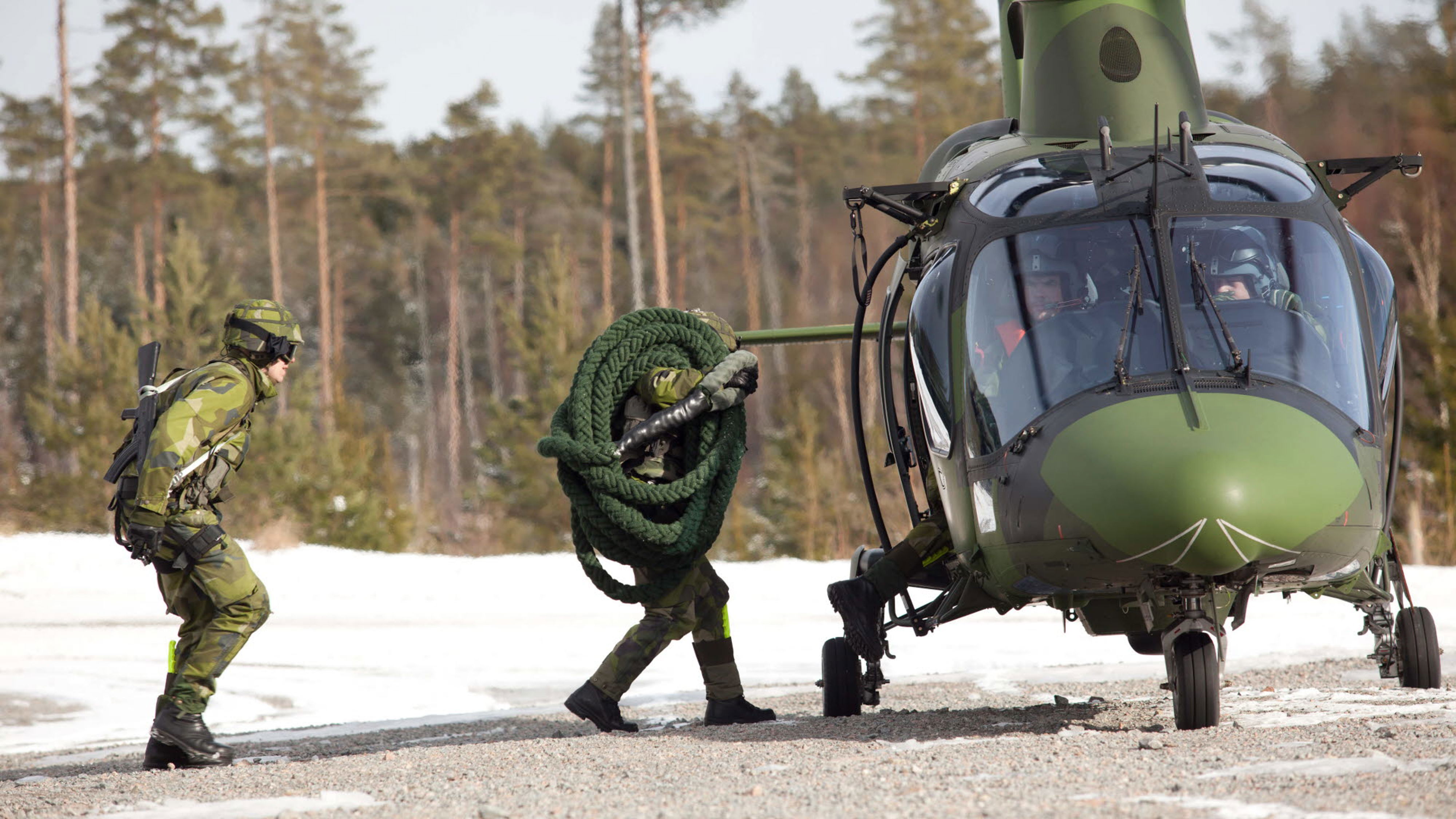 Fastrope tränas i Kvarn.