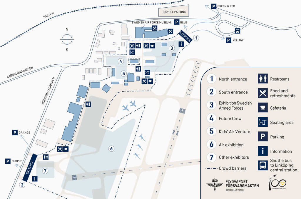 Event site map Jubilee Air Show